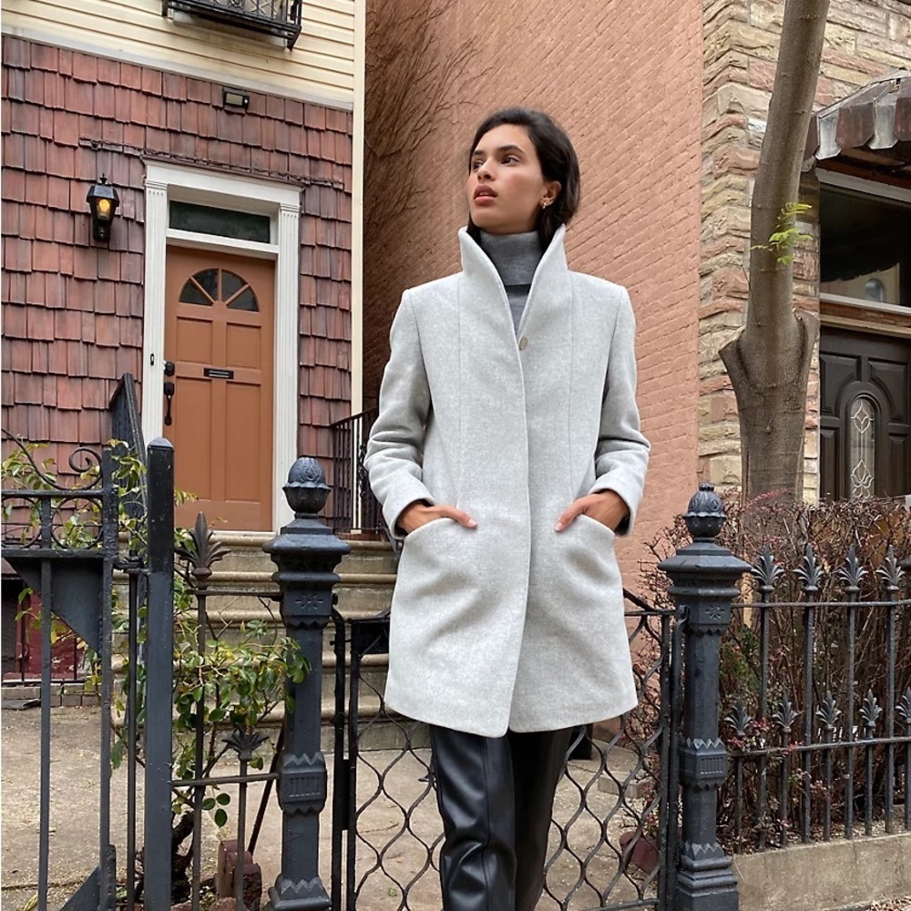 Wilfred Cocoon Cashmere Wool Coat Size XS